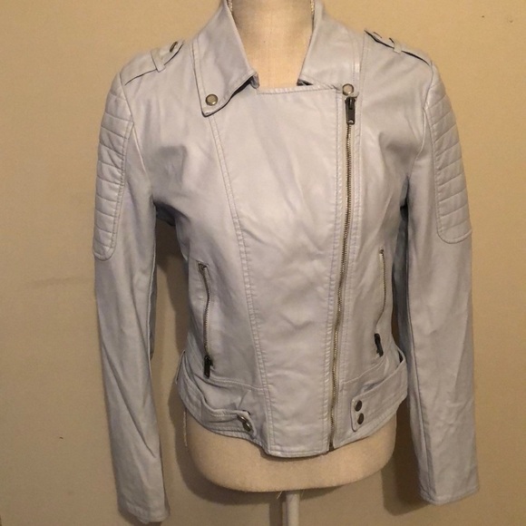 Marc New York (nwot)faux gray leather crop jacket - Picture 7 of 13